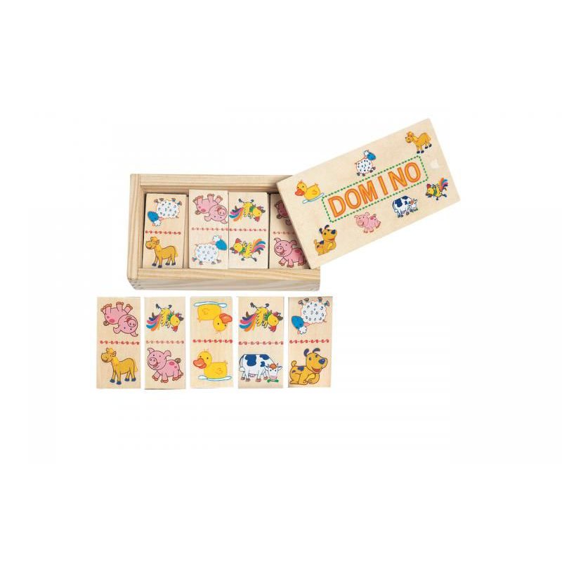 Woody - Mini Domino w pudełko - Zwierzątka