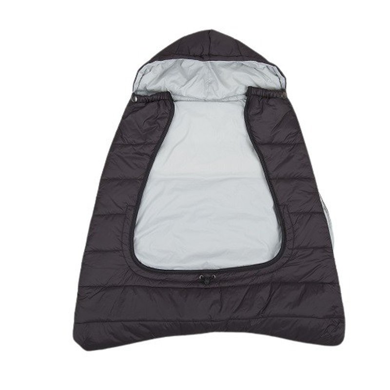 CuddleCo - Śpiworek do nosidełka/wózka/fotelika 3w1 Comfi-Cape - czarny/szary