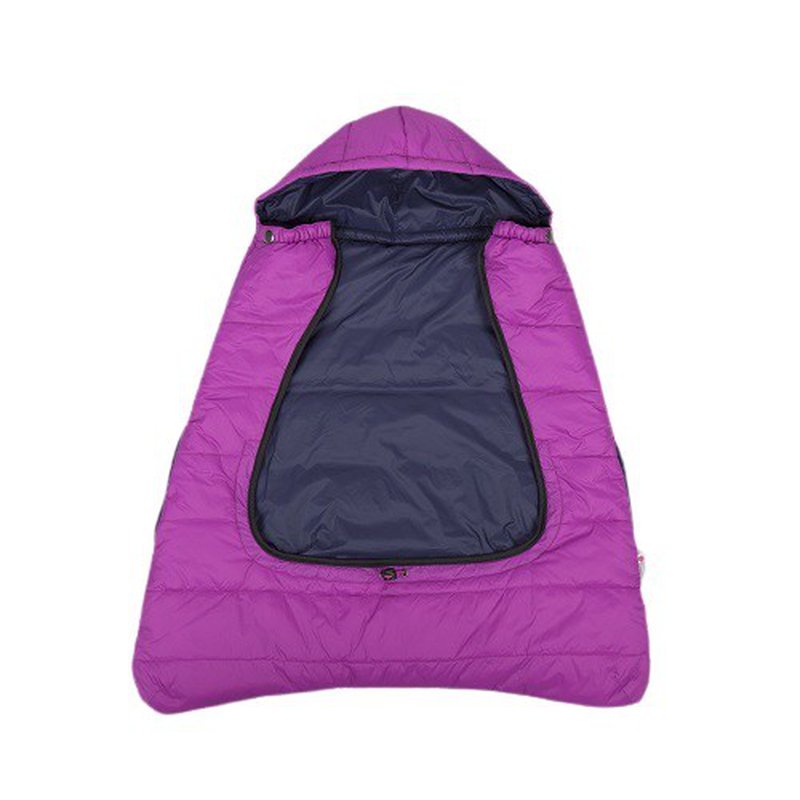 CuddleCo - Śpiworek do nosidełka/wózka/fotelika 3w1 Comfi-Cape - fuksja/czarny