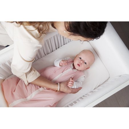 BeSafe Voksi - Śpiworek dla dziecka Voksi SleepSack - 0-6m - różowy/biały w gwiazdki