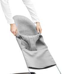 BABYBJORN - BabyBjörn - poszycie do leżaczka Balance Bliss Jasny Szary, 3D Jersey