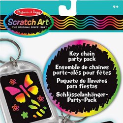 Melissa & Doug - Breloczek do kluczy - zestaw do grawerowania ScratchArt, BRAK PRODUKTU NA STRONIE M&D
