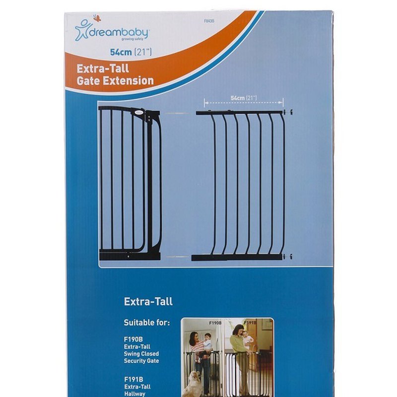 Dreambaby - Rozszerzenie bramki bezpieczeństwa Chelsea - 54cm (wys. 1m) - czarne