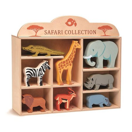 Drewniane figurki do zabawy - zwierzęta Safari, Tender Leaf Toys tender leaf toys