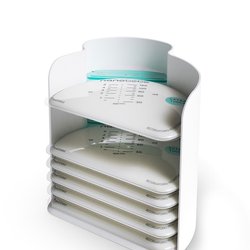 Nanobebe - Torebki do przechowywania mleka matki/pokarmu - 25 szt. + organizer