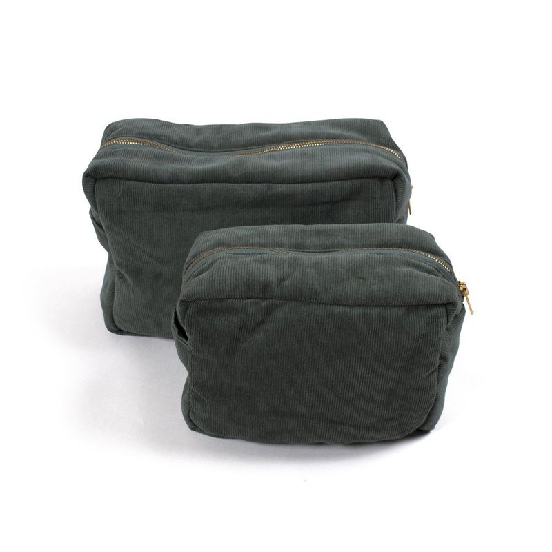 Filibabba Kosmetyczka mała Sztruks Pine Green FILIBABBA