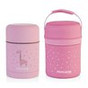 Miniland - Termos do posiłków Azure-Rose 600ml z powłoką - różowy Miniland - Termos do posiłków Azure-Rose 600ml z powłoką - różowy