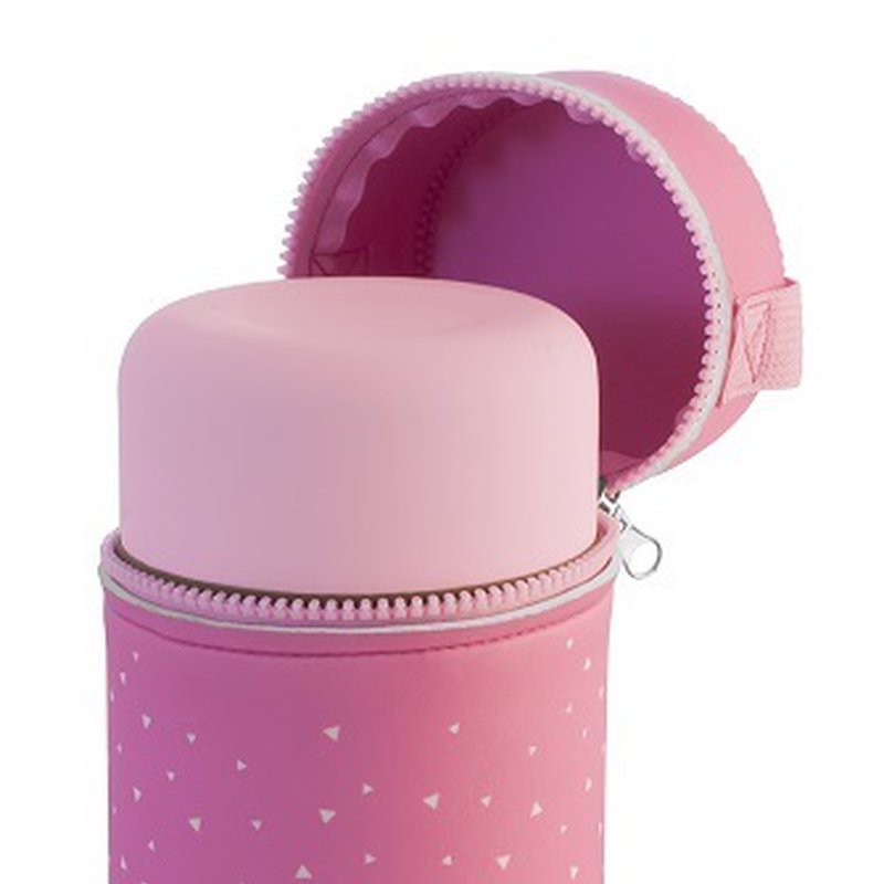 Miniland - Termos do posiłków Azure-Rose 600ml z powłoką - różowy