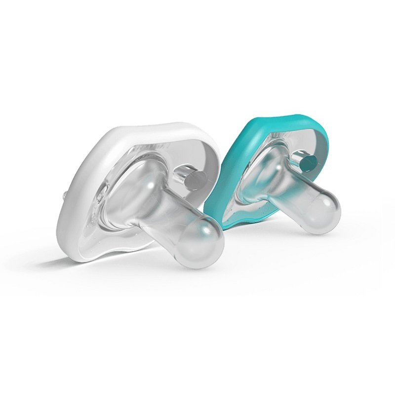 Smoczek uspokajający Nanobebe Flexy - 0-3 m - 2 szt. - szary