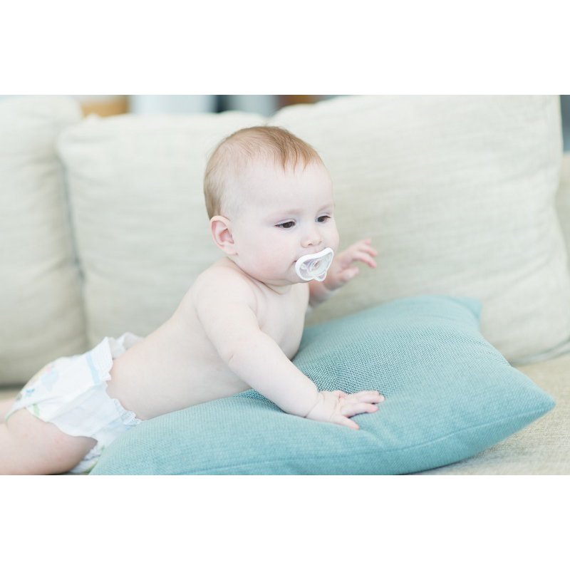 Smoczek uspokajający Nanobebe Flexy - 0-3 m - 2 szt. - szary