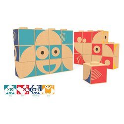 Elou - Ekologiczne klocki korkowe - Układanka Klocki - 12 szt