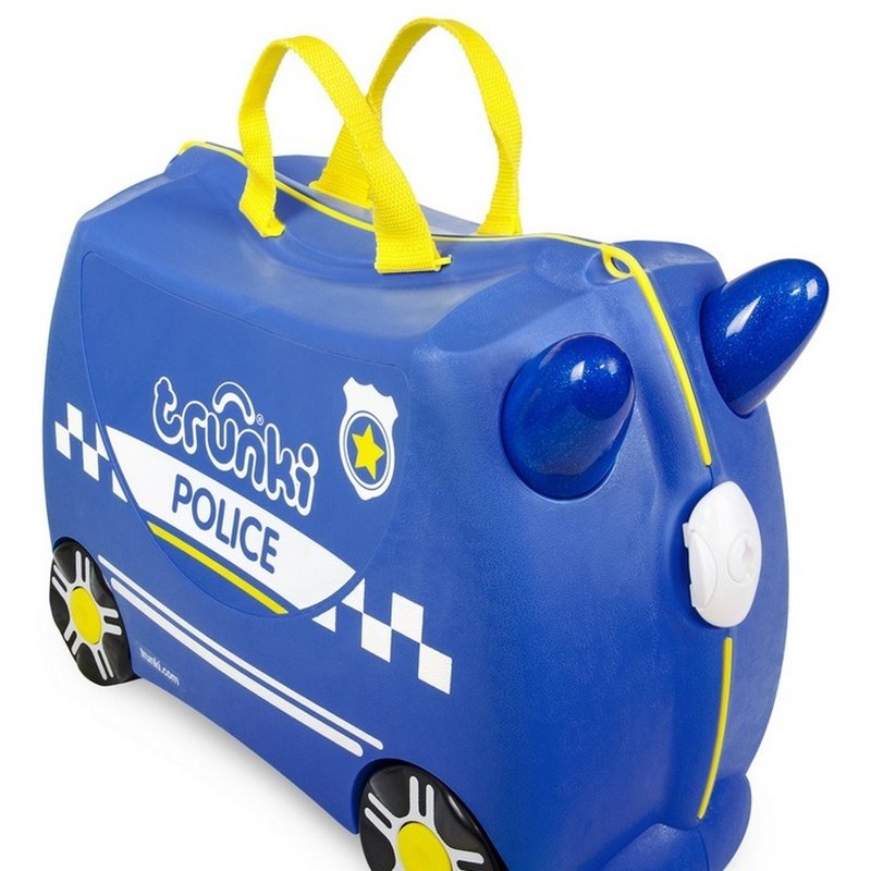 Trunki - Jeżdżąca walizeczka - Radiowóz Percy + naklejki