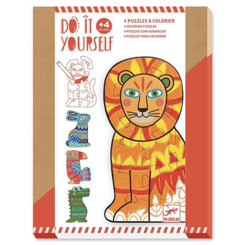 Djeco - Zrób to sam - puzzle do kolorowania DJ07946