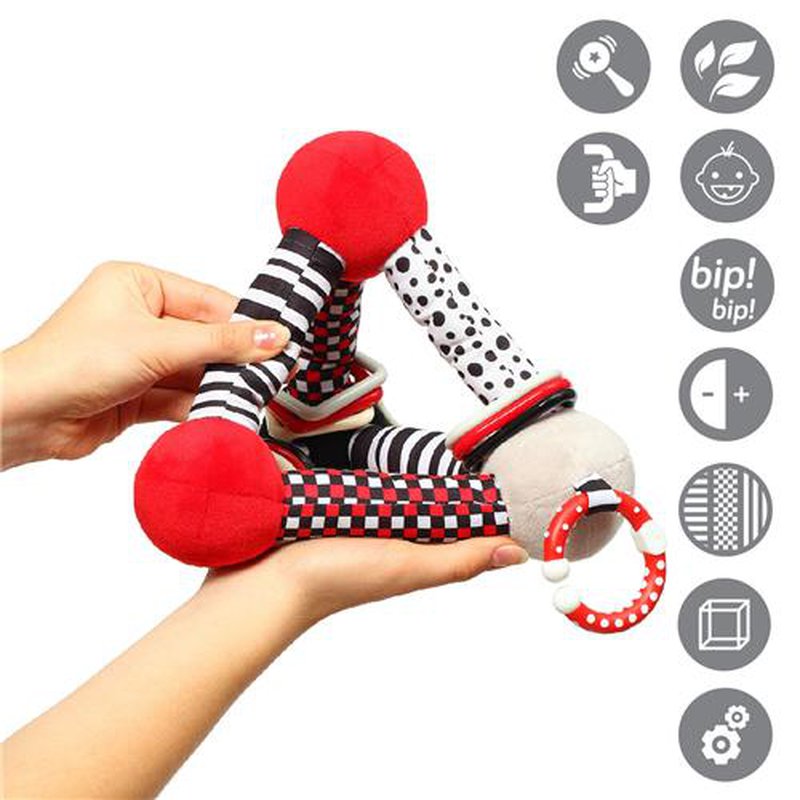 BABYONO - 783 Zabawka edukacyjna TINY YOGA TRIANGLE C-MORE COLLECTION