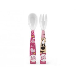 Lulabi - Sztućce dla Dziecka, Myszka Minnie, 4m+