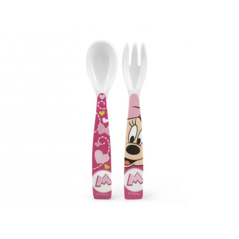 Lulabi - Sztućce dla Dziecka, Myszka Minnie, 4m+