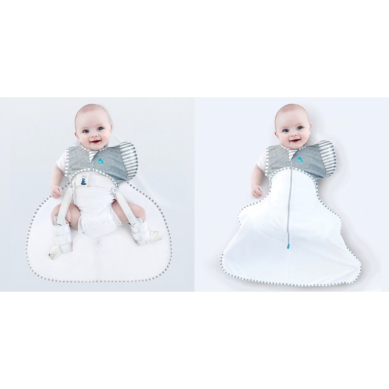 Love to Dream - Otulacz SWADDLE UP 50/50 do użycia z ortezą stawu biodrowego - szary L