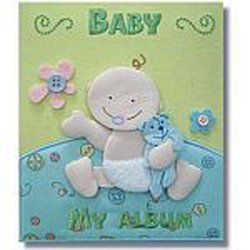 MARKO - Albumy i pluszowe miarki wzrostu - Album - niemowlak z misiem