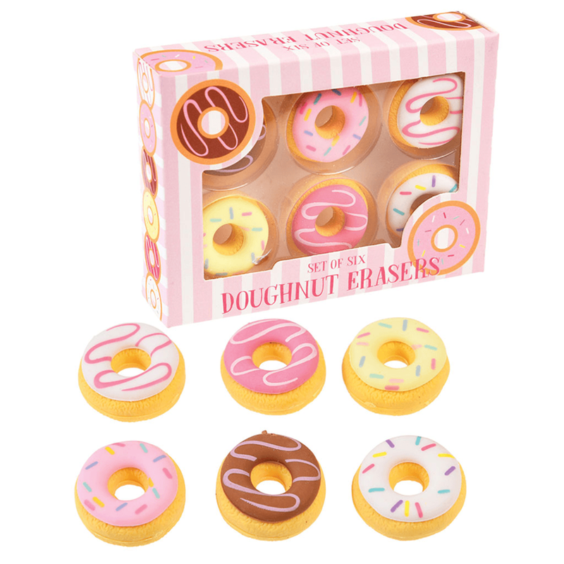 Gumki do zmazywania 6 szt., Donut, Rex London