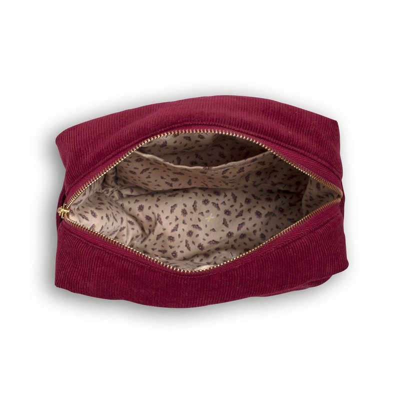 Filibabba Kosmetyczka mała Sztruks Deeply Red FILIBABBA