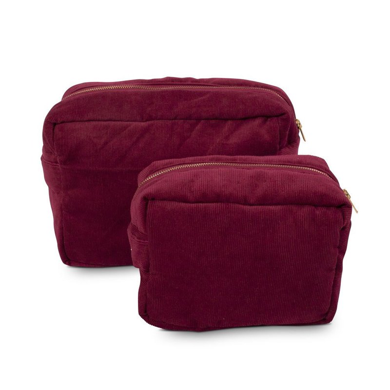 Filibabba Kosmetyczka mała Sztruks Deeply Red FILIBABBA