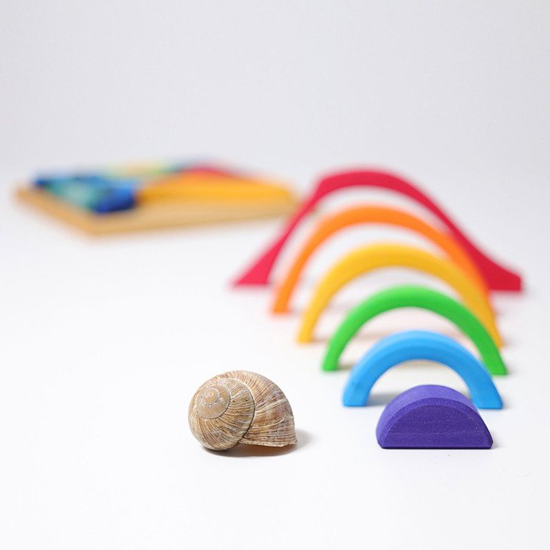 Zestaw do budowania 3 +, tęczowy, Grimm's