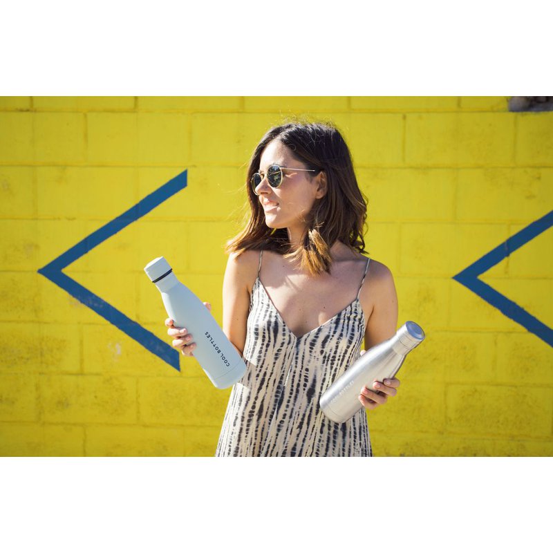 COOLBOTTLES - Cool Bottles Butelka termiczna 750 ml Metallic Silver