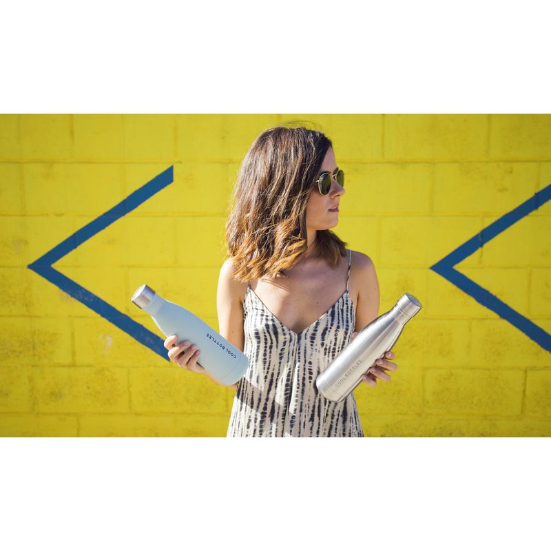 COOLBOTTLES - Cool Bottles Butelka termiczna 750 ml Metallic Silver