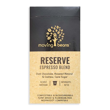 Moving Beans, Kawa w kapsułkach kompostowalnych Reserve Espresso Blend, 10 szt. MOVING BEANS