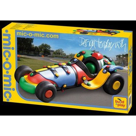 Mic-o-Mic - Zabawki konstrukcyjne - Wesoły konstruktor - Samochód wyścigowy