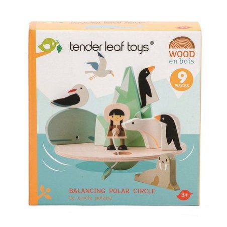 Drewniana gra zręcznościowa - Balansujący Biegun Polarny, Tender Leaf Toys tender leaf toys