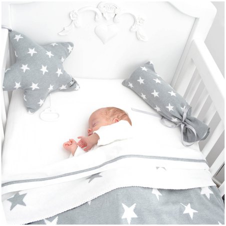 Baby's Only, Star Kocyk niemowlęcy dwustronny, 95x70cm, Fuksja/Biały, WYPRZEDAŻ -50% BABY'S ONLY