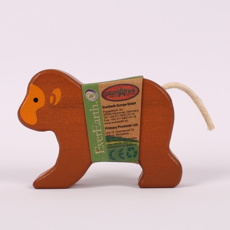 EverEarth - Małpka drewniania figurka bambusowa