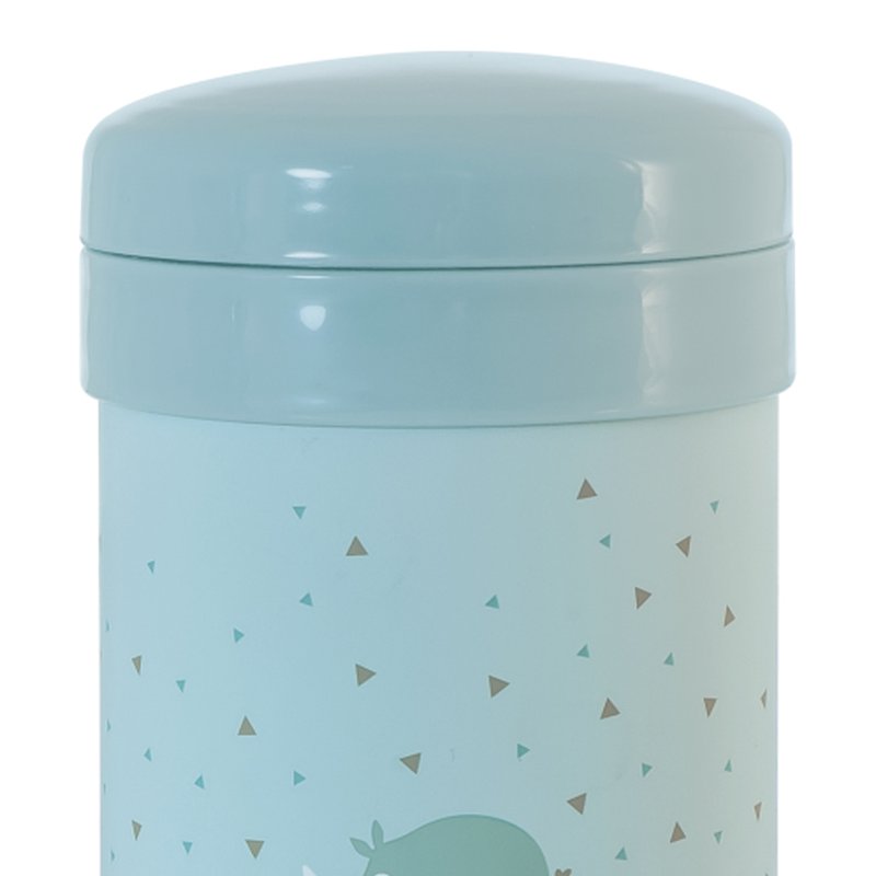 Miniland - Termos z 2 pojemnikami hermetycznymi na jedzenie Azure-Rose - seledyn