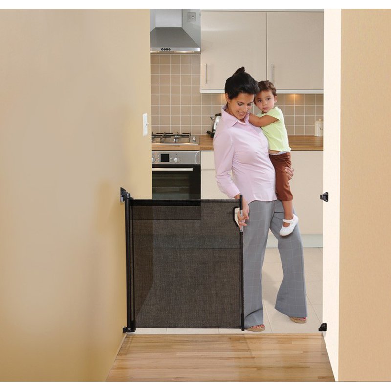 Dreambaby - Bramka zabezpieczająca Roll Up (W: 140cm x H: 81,5cm) - czarna