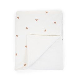 Childhome Kocyk 80 x 100 cm Jersey Hearts CHILDHOME