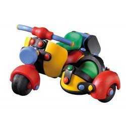 Mic-o-Mic - Zabawki konstrukcyjne - Wesoły konstruktor - Motor z bocznym siedzeniem