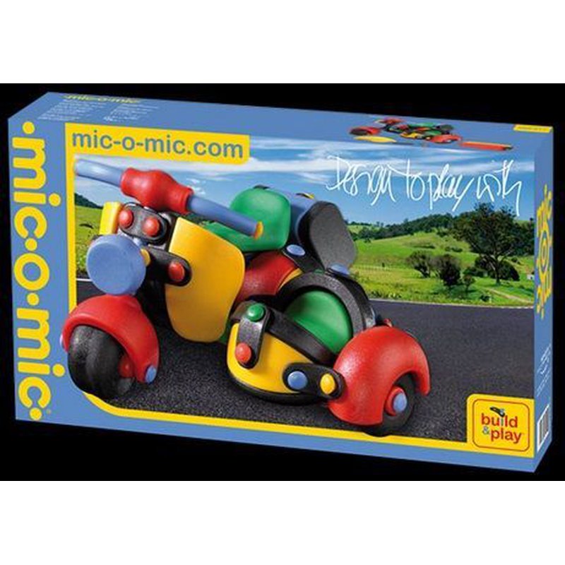 Mic-o-Mic - Zabawki konstrukcyjne - Wesoły konstruktor - Motor z bocznym siedzeniem