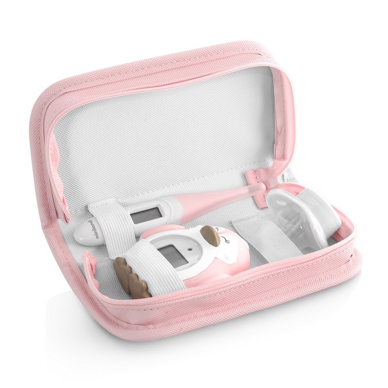 Miniland - Zestaw 3 termometrów Azure-Rose- termometr flexi, do kąpieli, smoczek