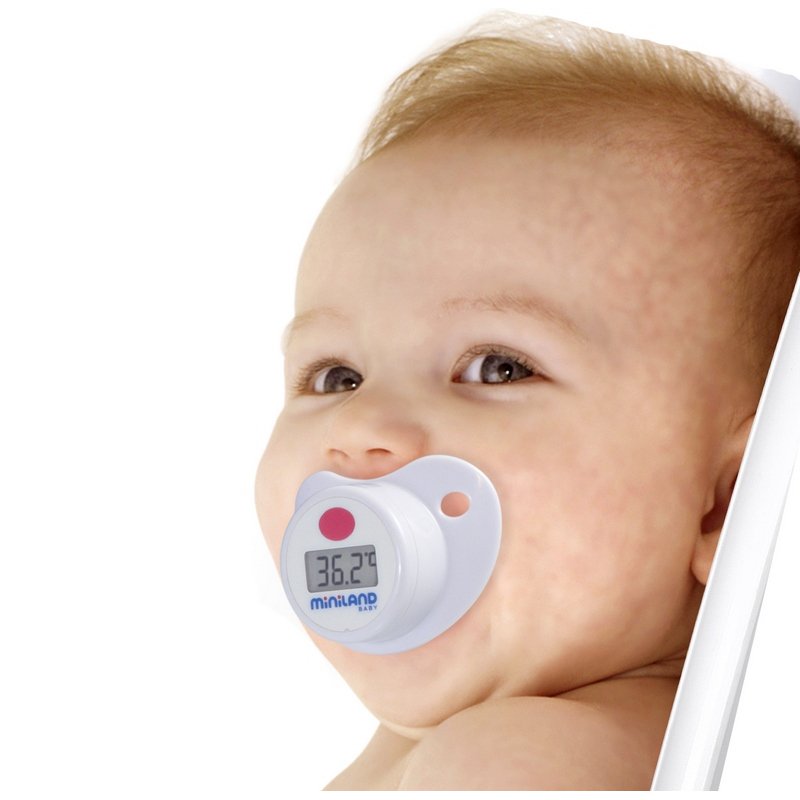 Miniland - Zestaw 3 termometrów Azure-Rose- termometr flexi, do kąpieli, smoczek