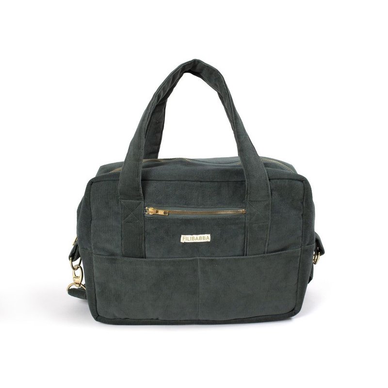 Filibabba Torba Nursing bag Sztruks Pine Green FILIBABBA
