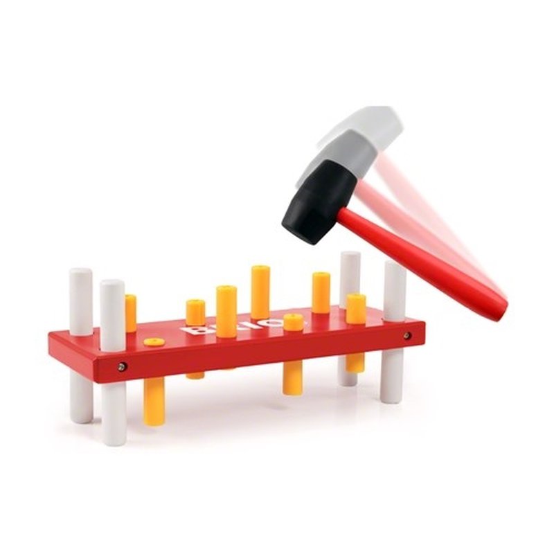 BRIO Drewniane Klocki z Młotkiem