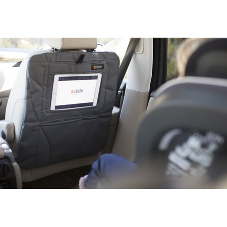 BeSafe akcesoria - Ochraniacz fotela samochodowego z kieszonką na tablet - antracyt