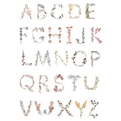 Mushie - Plakat Alphabet Medium mushie