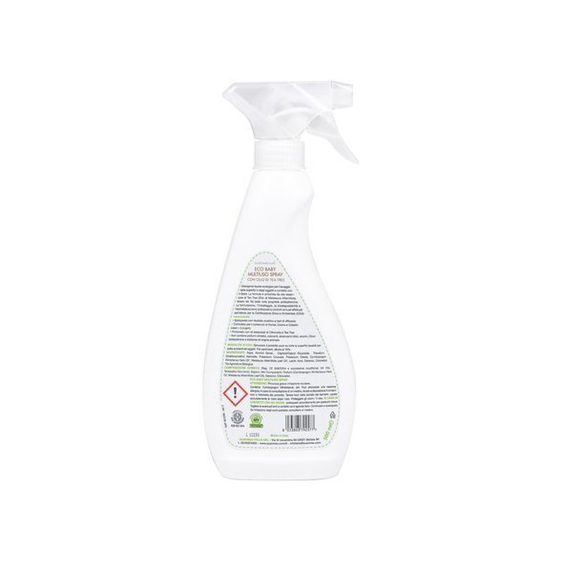 Nati Naturali - Quaranta Settimane - Ecobio Dezynfekujący Spray do Zabawek i Mebli, 500 ml