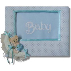 MARKO - Albumy i pluszowe miarki wzrostu - Ramka na zdjęcia - śpiący miś