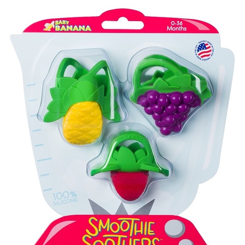 Baby Banana Zestaw Gryzaków Owoce 3 szt