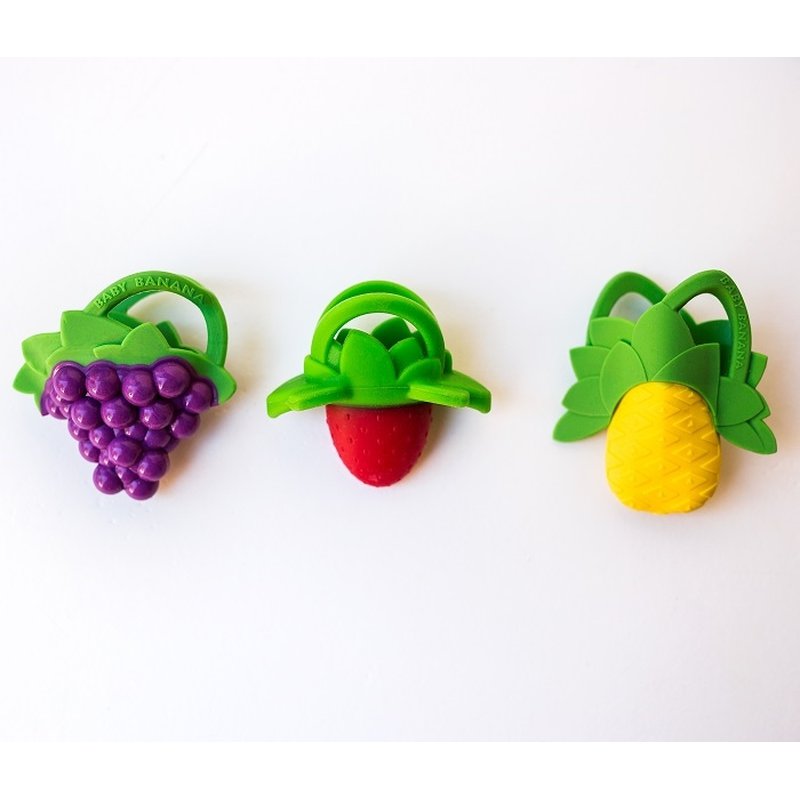 Baby Banana Zestaw Gryzaków Owoce 3 szt
