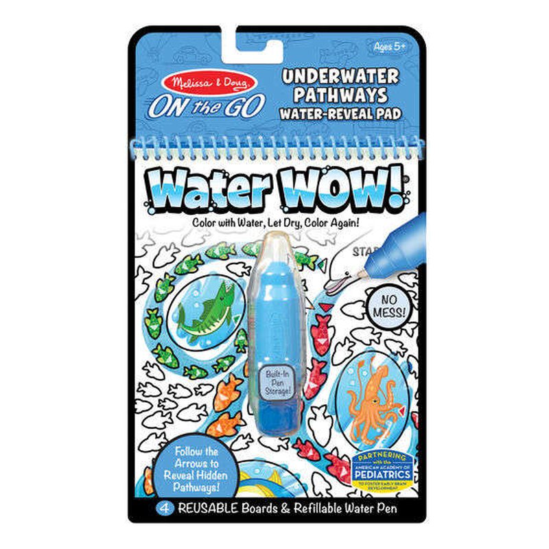 Melissa&Doug® - Melissa, Wodna Kolorowanka Water Wow! Pathways, Podwodny Świat