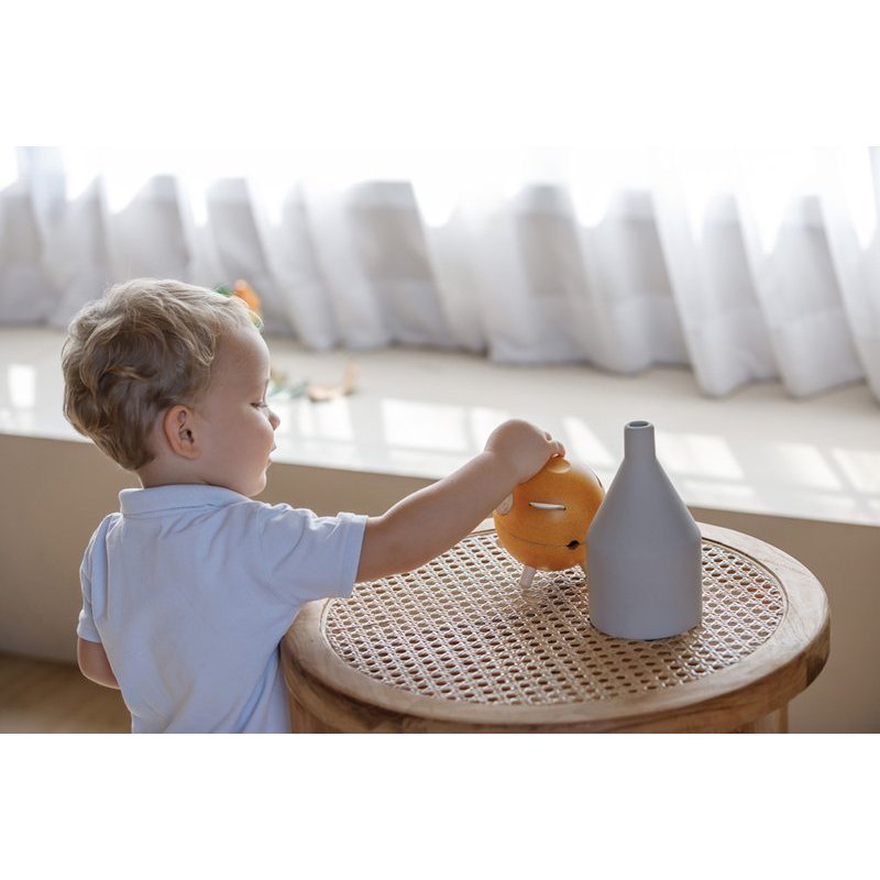 Plan Toys - Świnka skarbonka - żółta - barwy sadu